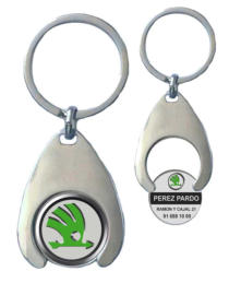 LLAVERO MONEDA CARRO SKODA
