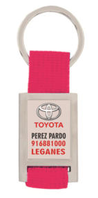 LLAVERO SATIN RECT TOYOTA